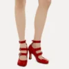 Animal Toe Three-Strap Shoe