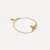 Mini bas relief chain bracelet
