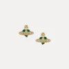 New Diamante Heart Earrings
